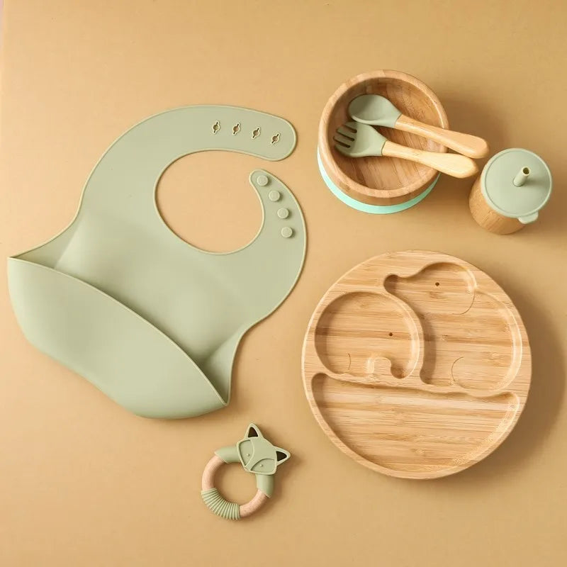 Animal Themed Bamboo Tableware Set